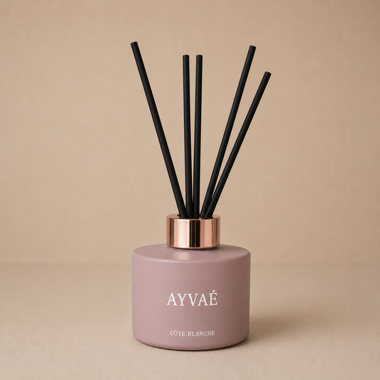 Minimalist Beige Reed Diffuser Set