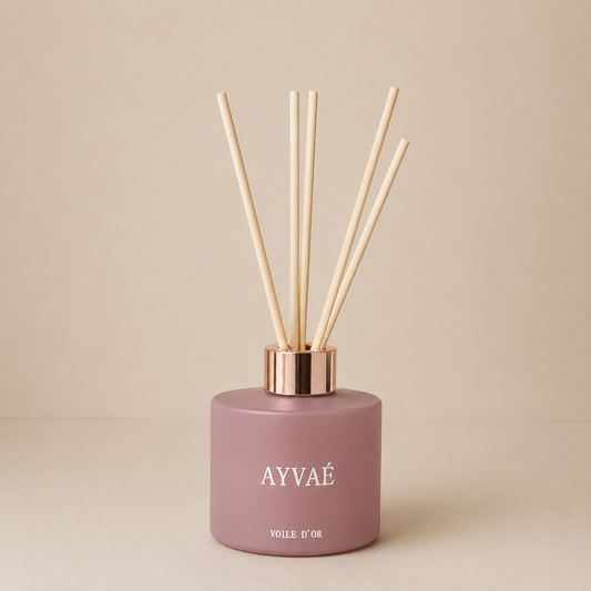 Minimalist Beige Reed Diffuser Set
